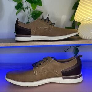 A-Frame Men’s Boat Shoes Lace Up Brown Sneakers